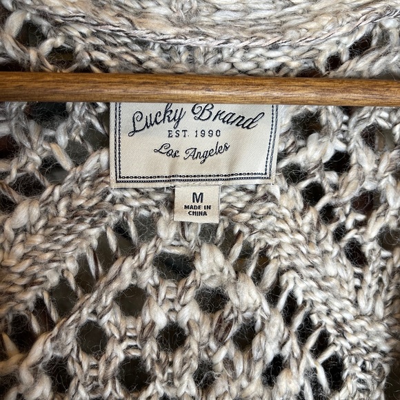 Lucky Brand Crochet Cardigan - Picture 4 of 6